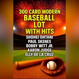 💥300x Modern Baseball Card Lot-Rookies, Stars, Inserts, Parallels,includes HITS💥